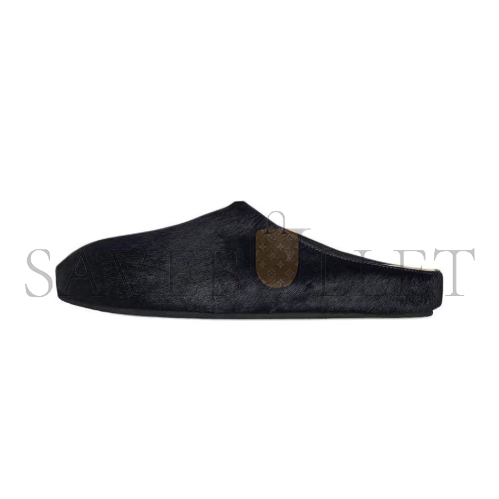 THE ROW NAVY BLUE HORSEHAIR SLIPPERS F1486L70NVYF